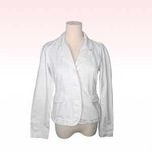 Y2k JUICY COUTURE JEANS Pale Pink Denim Jacket (Sz S)